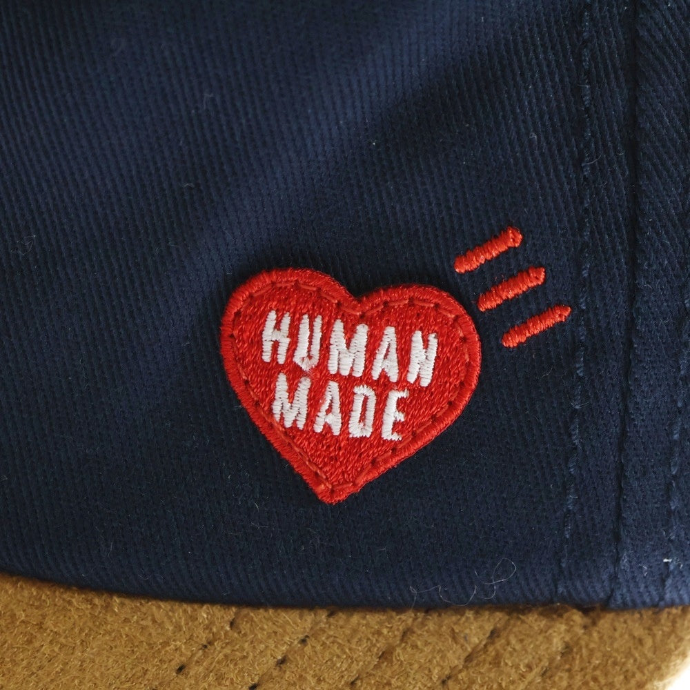 HUMAN MADE(ヒューマンメイド) 24AW 6PANEL TWILL CAP 6パネル ツイル ベースボールキャップ ネイビー/ブラウン