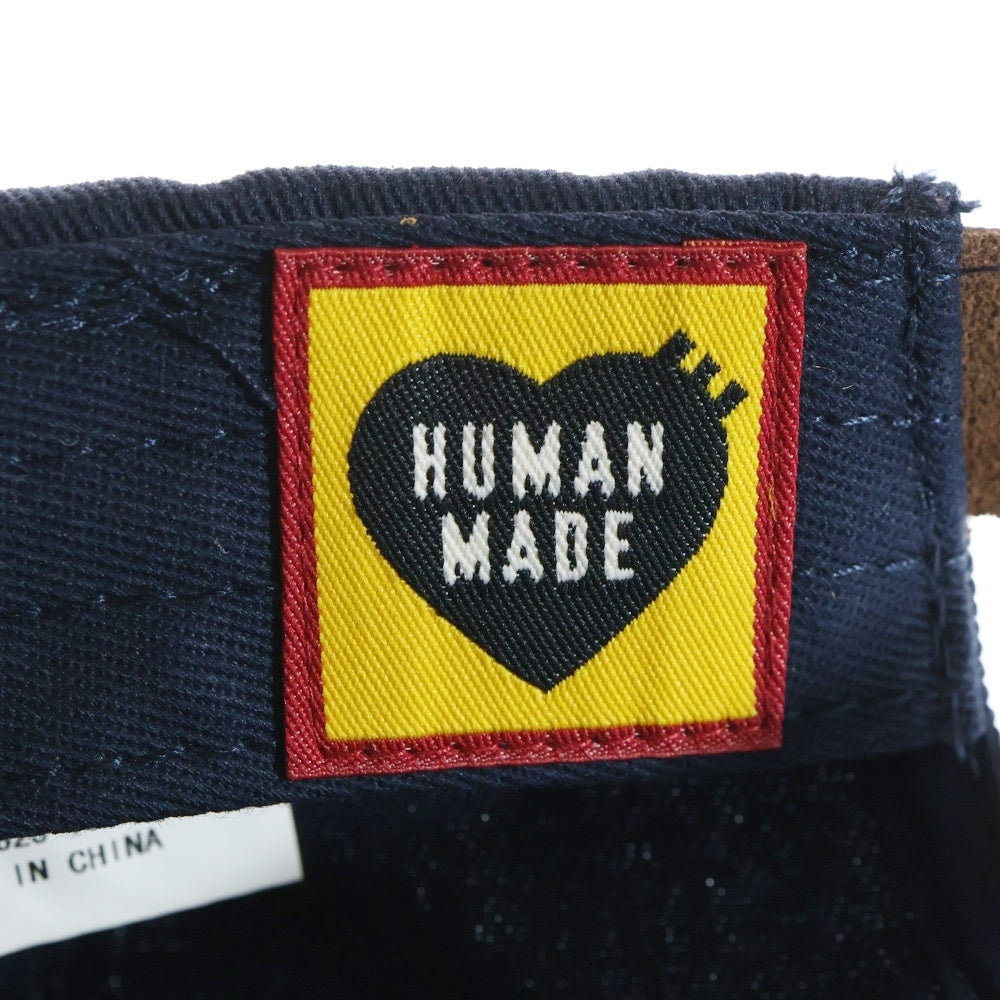 HUMAN MADE(ヒューマンメイド) 24AW 6PANEL TWILL CAP 6パネル ツイル ベースボールキャップ ネイビー/ブラウン