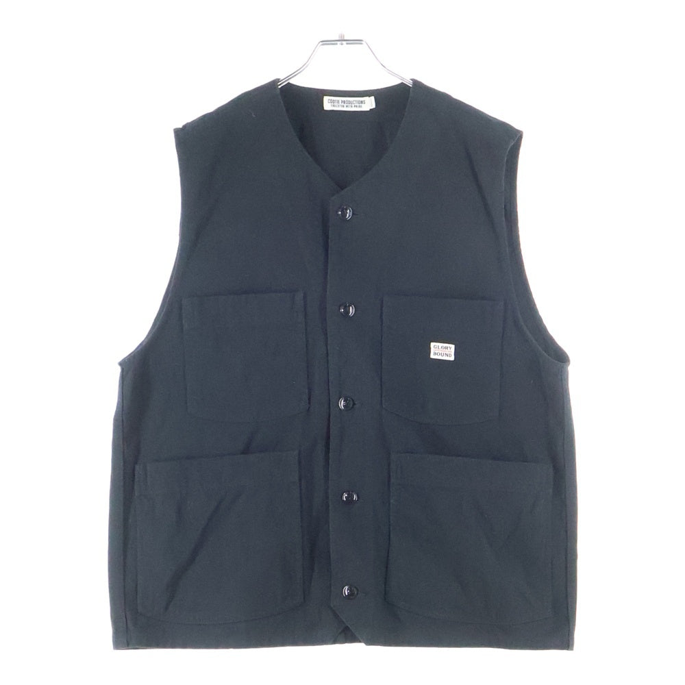 COOTIE PRODUCTIONS(クーティー プロダクションズ) GLORY BOUND VEST マルチポケット コットンベスト ブラック