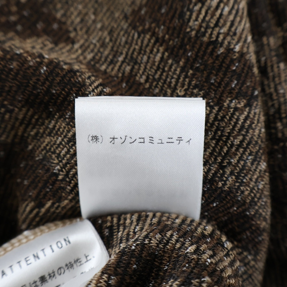 HYSTERIC GLAMOUR(ヒステリックグラマー) HYSTERIC LOGO刺繍 モヘア カーディガン 02243CD02 ブラウン