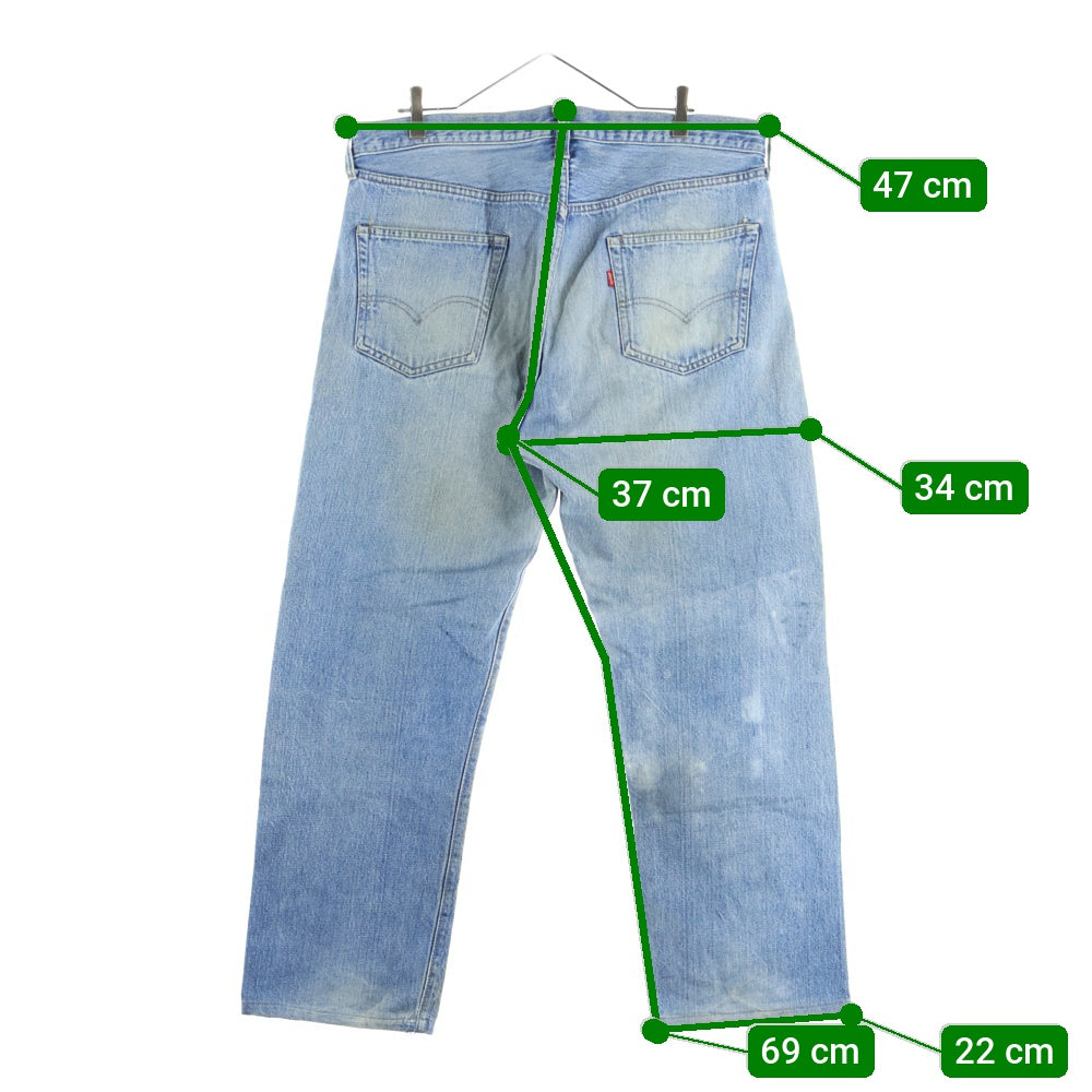 Levi's(リーバイス) 70s 66後期 ポケット裏チェーン ボタン裏6 501 デニムパンツ インディゴ