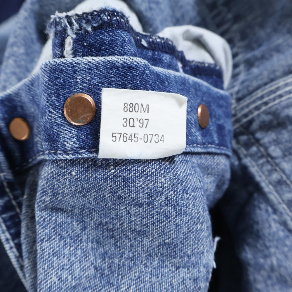 Levi's(リーバイス) 90s シルバータブ デットストック タグ付 ウォッシュ加工 オーバーオール インディゴ