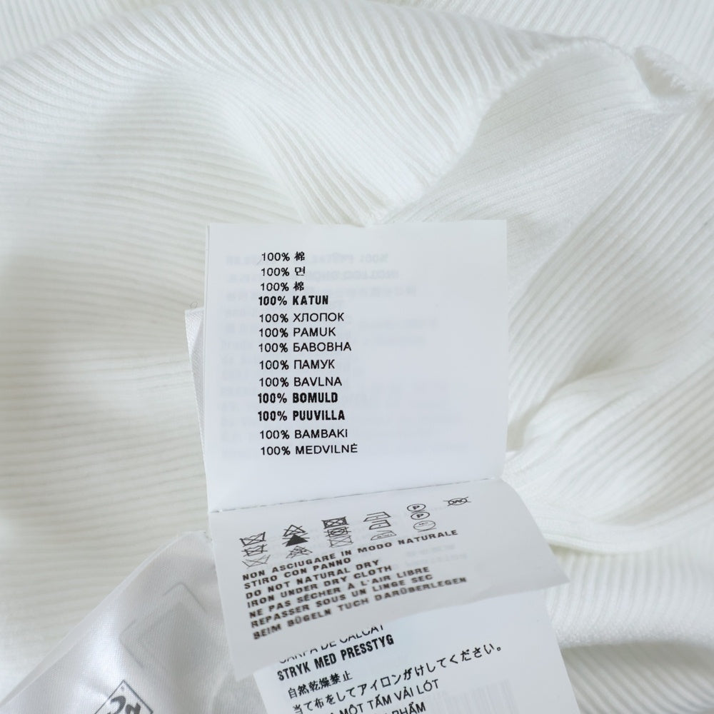 PRADA(プラダ) ロゴプリント タートルネックセーター ホワイト UMR524 S222 11I0
