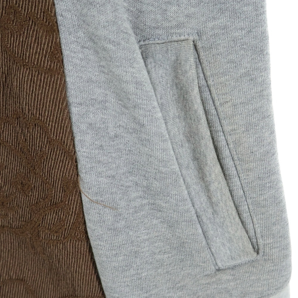 UNDERCOVER(アンダーカバー) 03AW PAPER DOLL期 ジャガート スウェット切替 Pコート