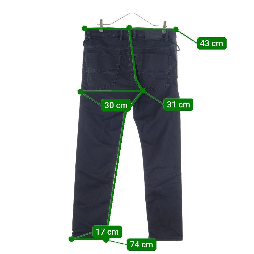 DIESEL(ディーゼル) ストレートデニムパンツ ブラック 00T0010686E