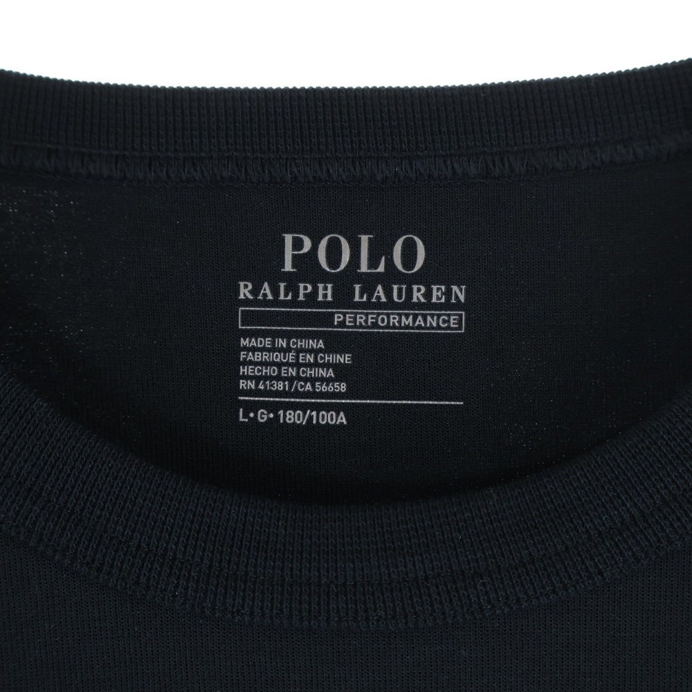 POLO RALPH LAUREN(ポロラルフローレン) POLO PLAYER クルーネック スウェットトレーナー ブラック