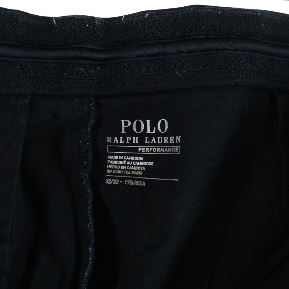 POLO RALPH LAUREN(ポロラルフローレン) ロゴパッチ ストレートデニムパンツ ブラック