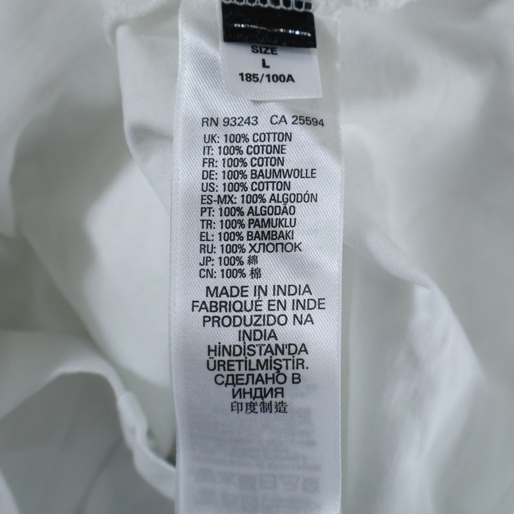 DIESEL(ディーゼル) ロゴ刺繍 ロングスリーブTシャツ ホワイト