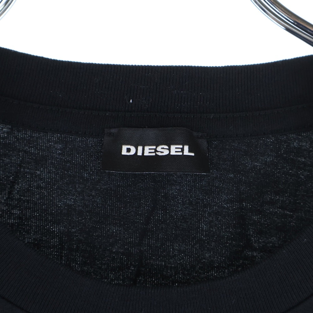 DIESEL(ディーゼル) スタープリント ロングスリーブTシャツ ブラック