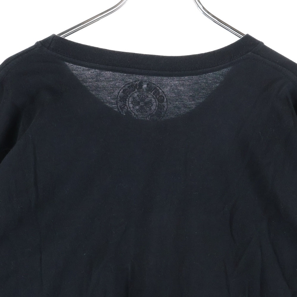 CHROME HEARTS(クロムハーツ) OLD ENGLISH L/S TEE オールドイングリッシュ ポケット ロングスリーブカットソー ブラック