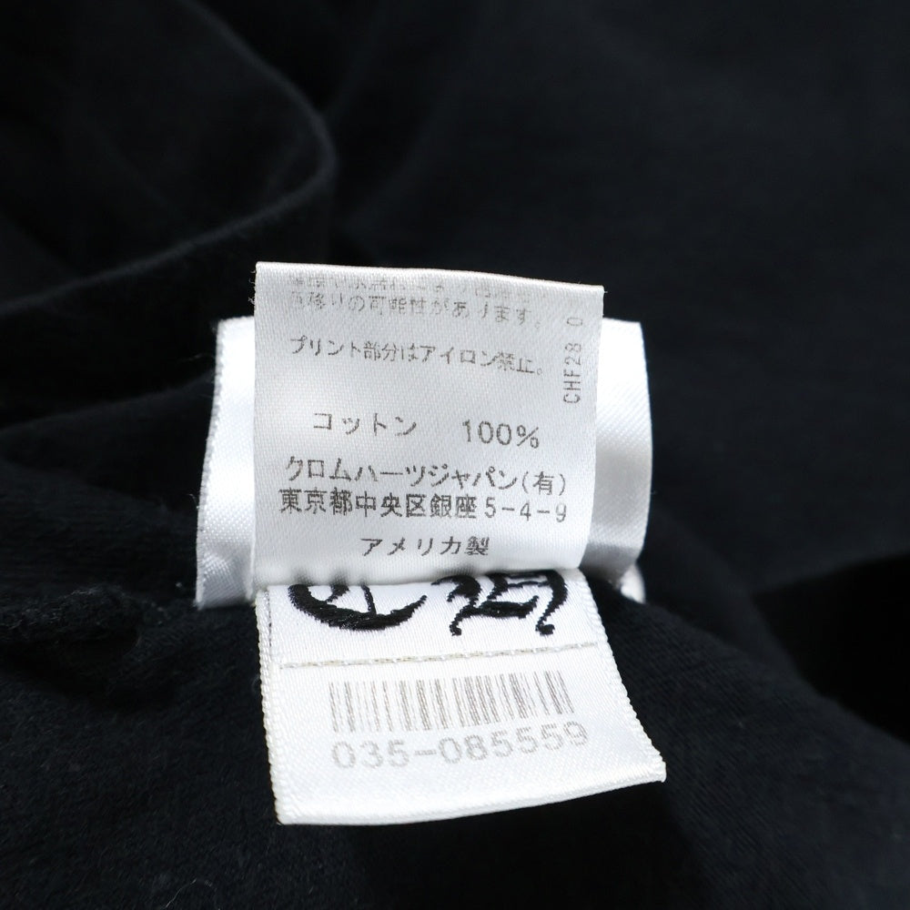 CHROME HEARTS(クロムハーツ) OLD ENGLISH L/S TEE オールドイングリッシュ ポケット ロングスリーブカットソー ブラック