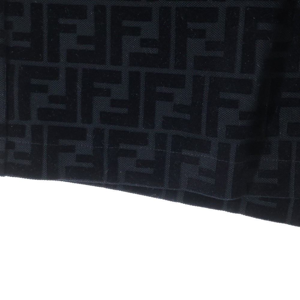 FENDI(フェンディ) FFロゴ 総柄 テリーハーフパンツ FB0689 ブラック