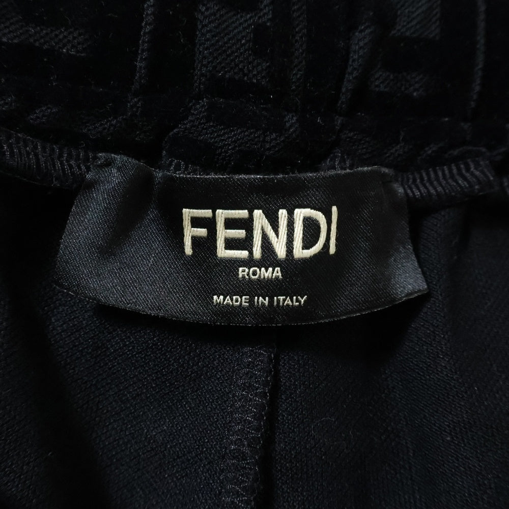 FENDI(フェンディ) FFロゴ 総柄 テリーハーフパンツ FB0689 ブラック