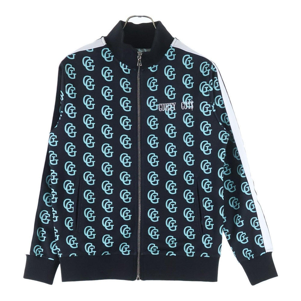 GALFY GUYS(ガルフィガイズ) MONOGRAM TRACK JACKET SETUP トラックジャケット トラックパンツ セットアップ ブラック GGロゴ 総柄