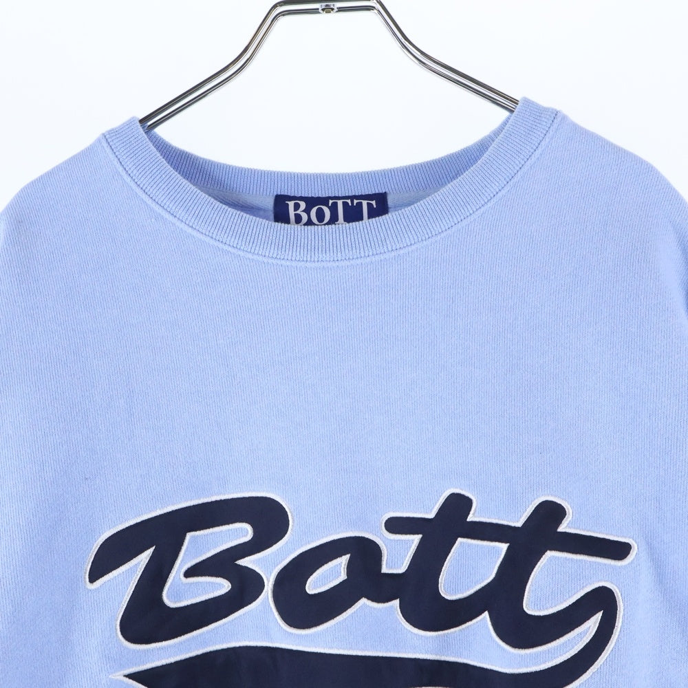BoTT(ボット) Logo sweat クルーネックスウェット トレーナー ライトブルー 243BoTT30