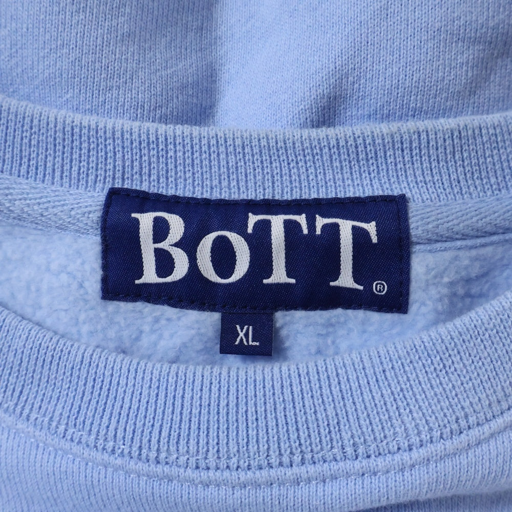 BoTT(ボット) Logo sweat クルーネックスウェット トレーナー ライトブルー 243BoTT30