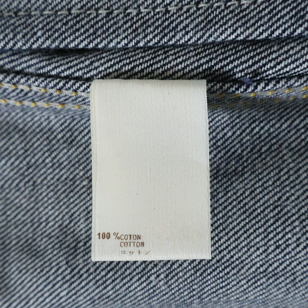 LOUIS VUITTON(ルイヴィトン) スラッシュステッチ フロント胸ポケット刺?ロゴ デニムジャケット RM062M MJDJ11CY9 インディゴ