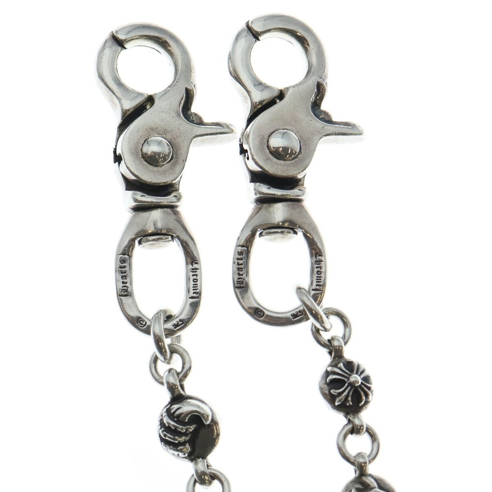 CHROME HEARTS(クロムハーツ) 2BALL SHORT-S/2クリップショート#2マルチボール ウォレットチェーン シルバー