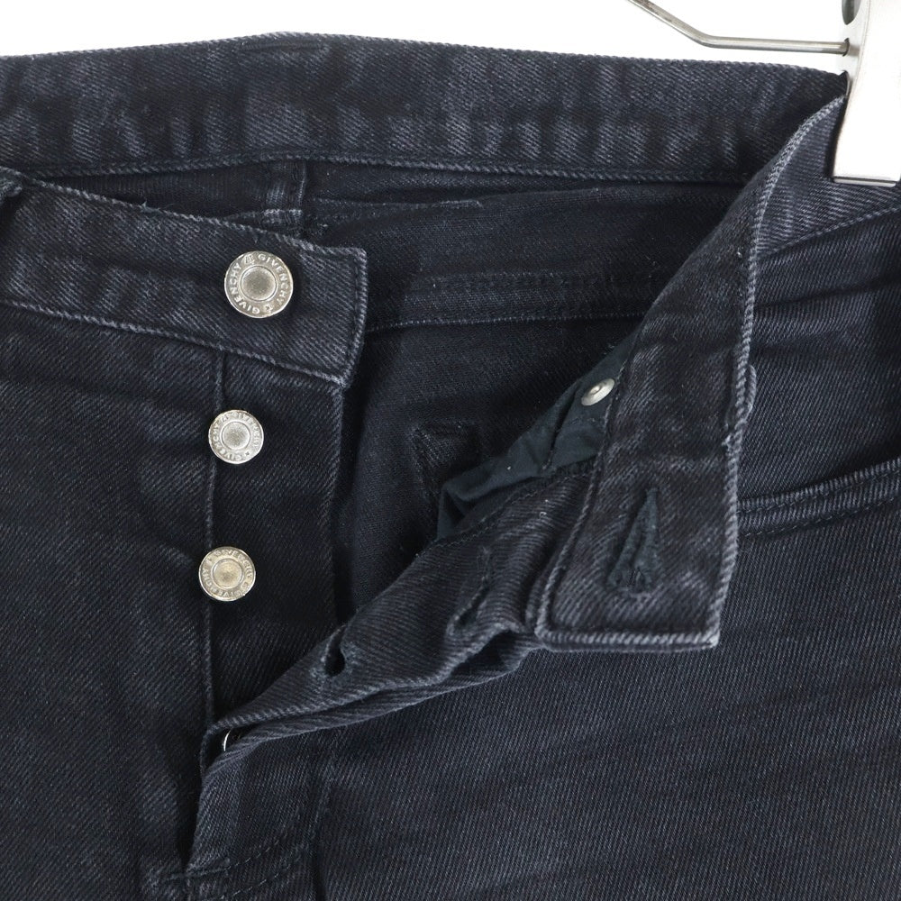 GIVENCHY(ジバンシィ) 16SS トリプルスター ストレートデニムパンツ ブラック 16F0901490