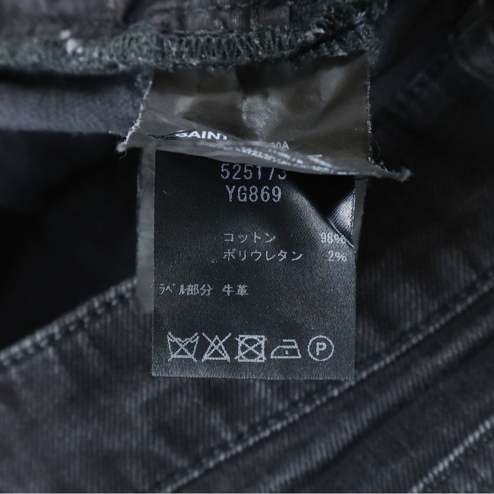 SAINT LAURENT PARIS(サンローランパリ) 17SS ストレート デニムパンツ ブラック 525173
