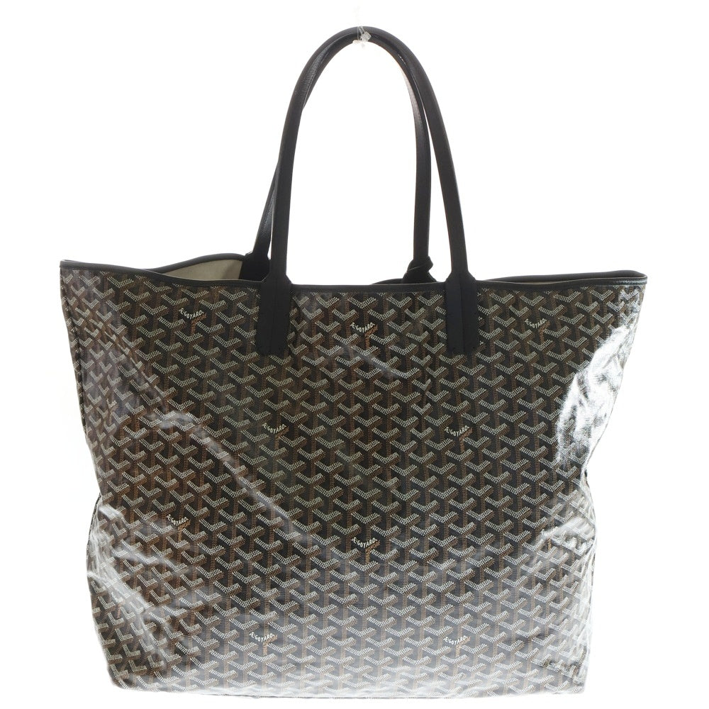 GOYARD goyard ゴヤール サンルイGMトートバッグ GOYARD(ゴヤール) サンルイGM ポーチ付PVCレザートートバッグ ブラウン