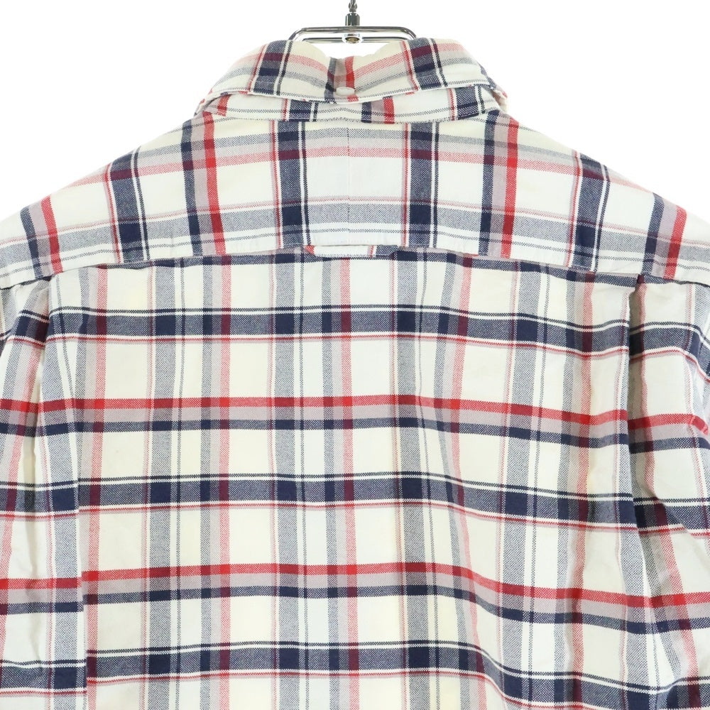 THOM BROWNE(トムブラウン) ボタンダウン チェック柄 長袖シャツ 01111A4013 ホワイト