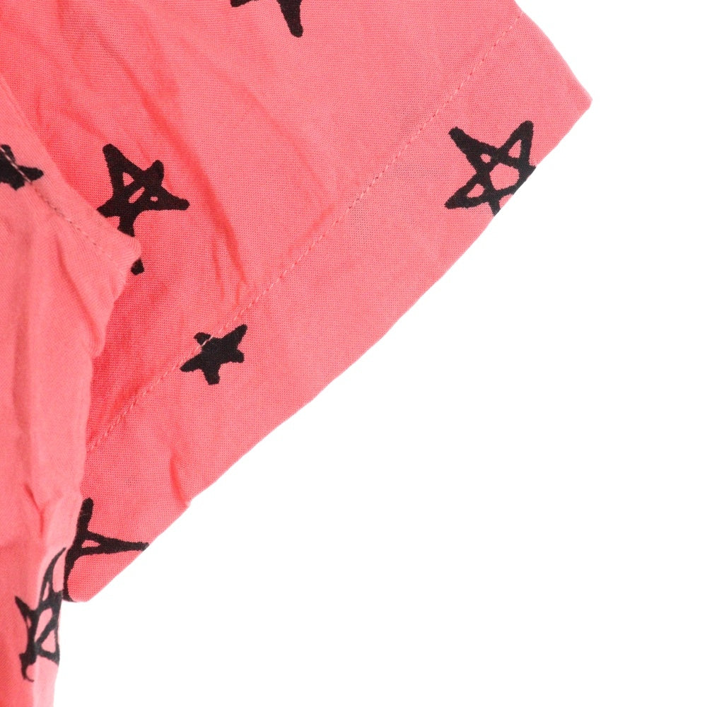 SUPREME(シュプリーム) 18SS Devil Rayon Shirt デビルプリント オープンカラー 半袖シャツ ピンク