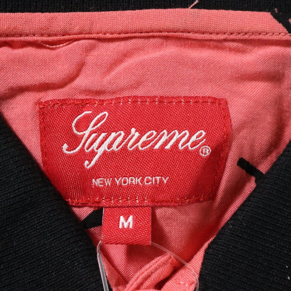 SUPREME(シュプリーム) 18SS Devil Rayon Shirt デビルプリント オープンカラー 半袖シャツ ピンク