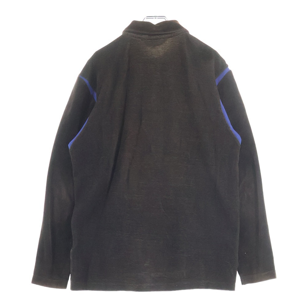 COMME des GARCONS SHIRT(コムデギャルソンシャツ) ハーフジップ ベロア ロングスリーブカットソー ブラウン