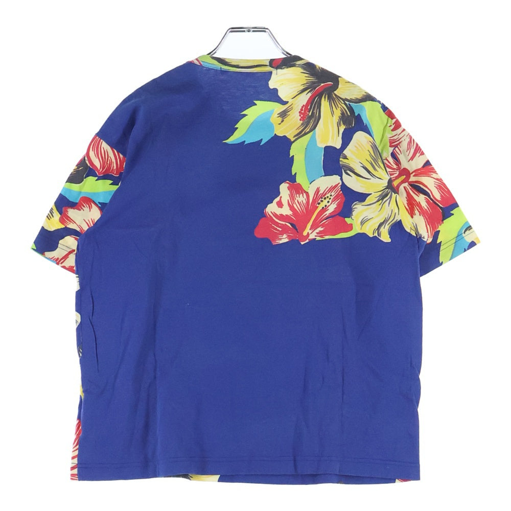 JUNYA WATANABE COMME des GARCONS(ジュンヤワタナベ コムデギャルソン) 02SS ハワイアン クルーネック半袖Tシャツ WI-T039 マルチ