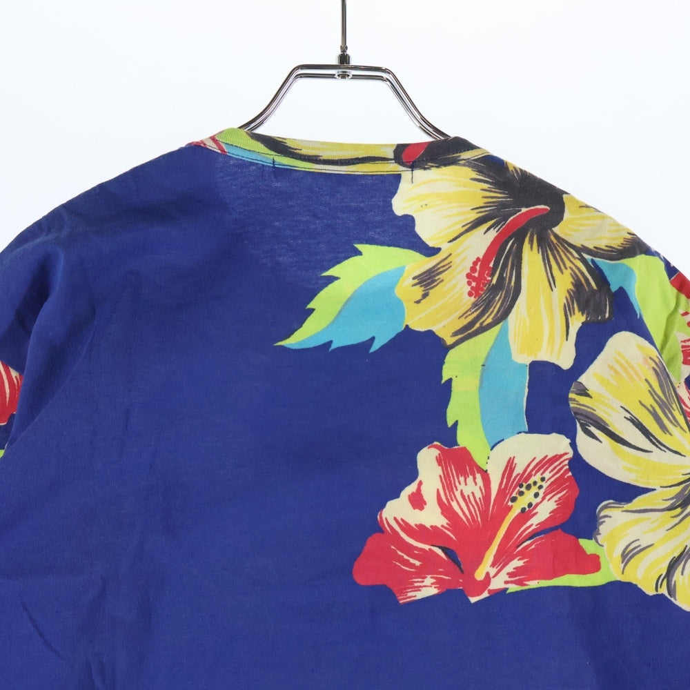 JUNYA WATANABE COMME des GARCONS(ジュンヤワタナベ コムデギャルソン) 02SS ハワイアン クルーネック半袖Tシャツ WI-T039 マルチ