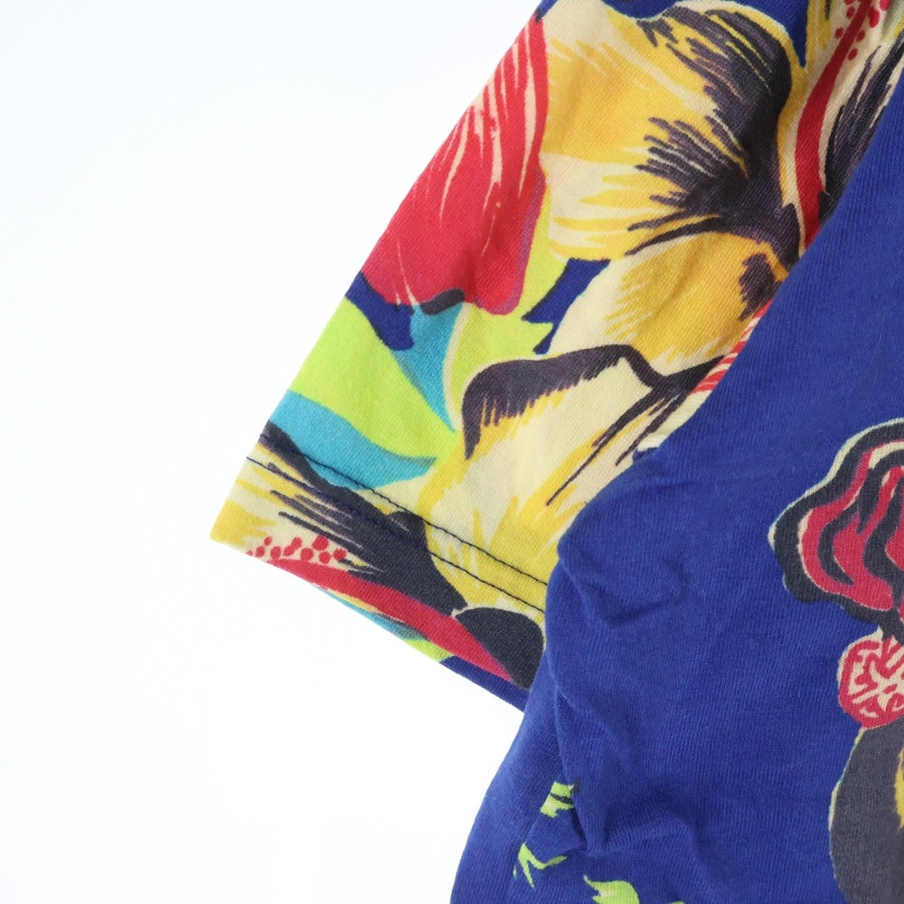 JUNYA WATANABE COMME des GARCONS(ジュンヤワタナベ コムデギャルソン) 02SS ハワイアン クルーネック半袖Tシャツ WI-T039 マルチ