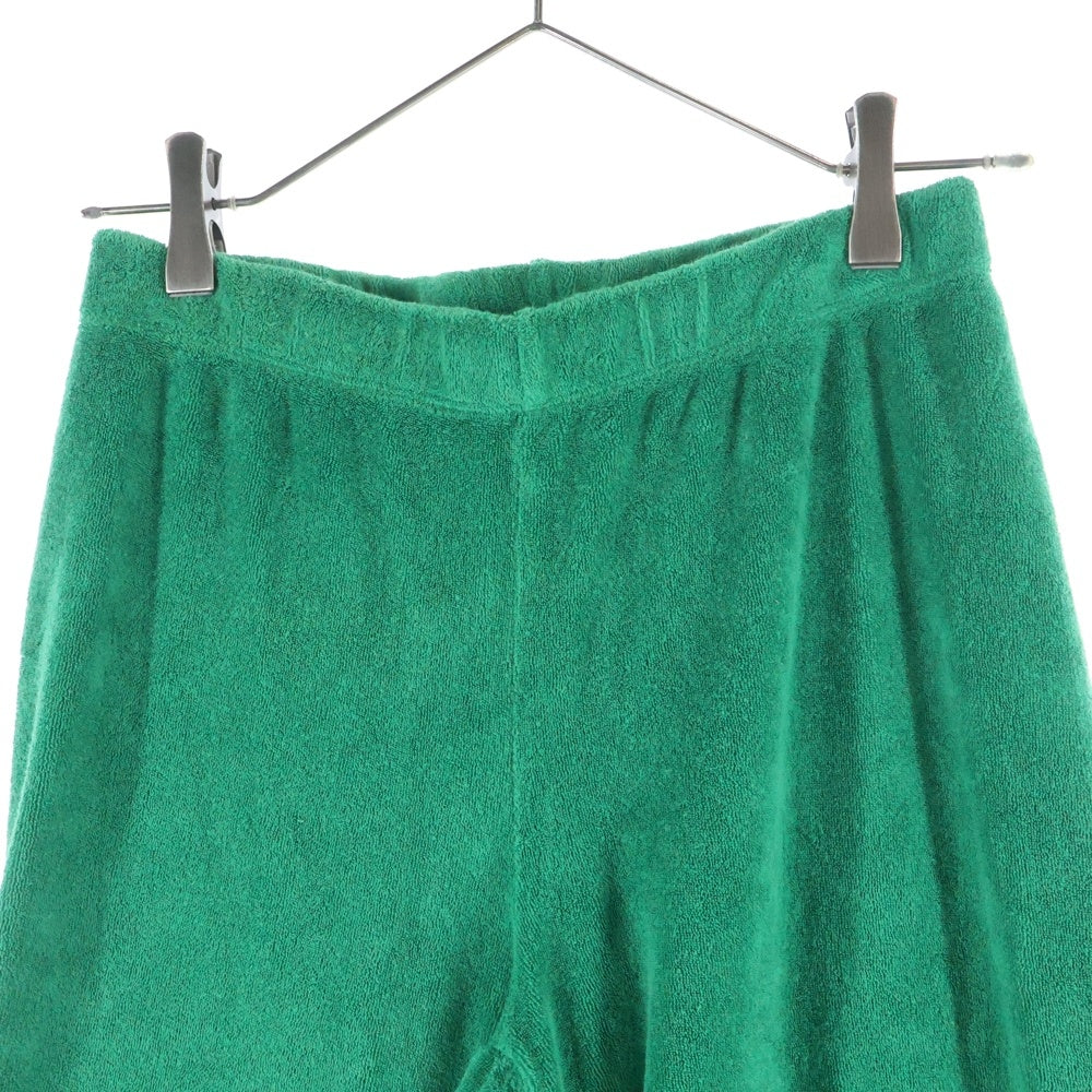 SUZIE KONDI(スージー コンディ) パイル生地 フレアパンツ グリーン  