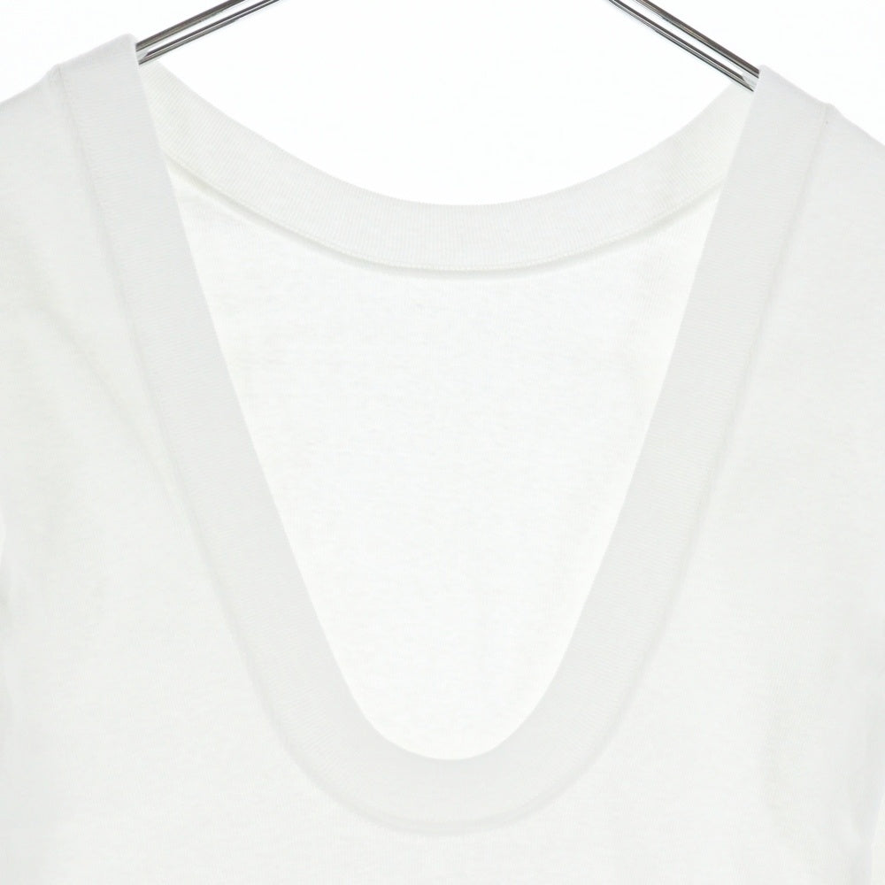 NO BRAND(ノーブランド) SeaRoomlynn オールドコットン Back UロングスリーブTシャツ ホワイト レディース
