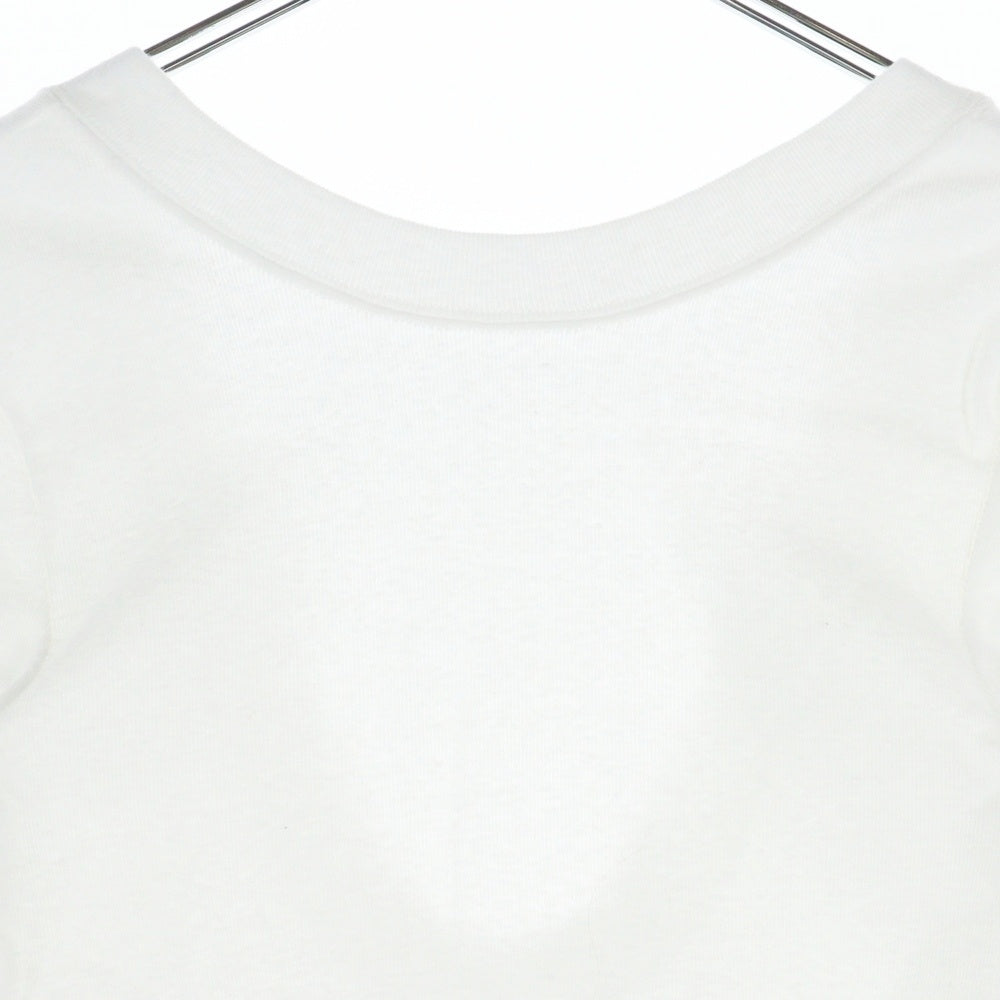 NO BRAND(ノーブランド) SeaRoomlynn オールドコットン Back UロングスリーブTシャツ ホワイト レディース