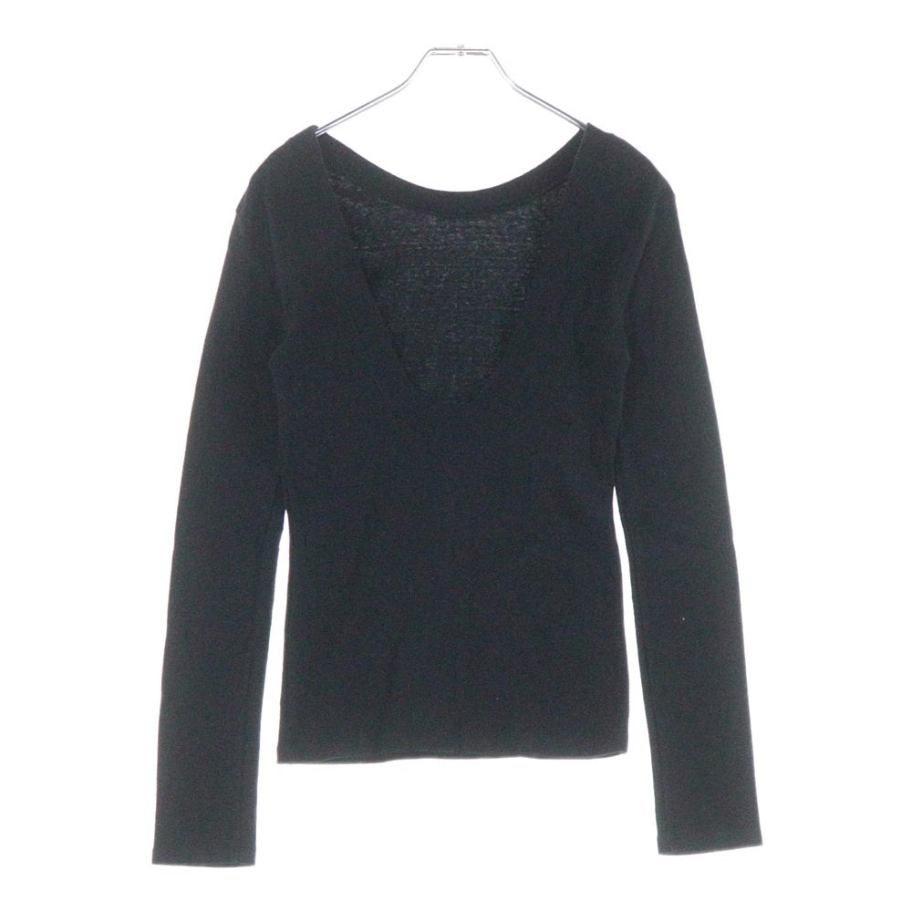 NO BRAND(ノーブランド) SeaRoomlynn オールドコットン Back UロングスリーブTシャツ ホワイト レディース