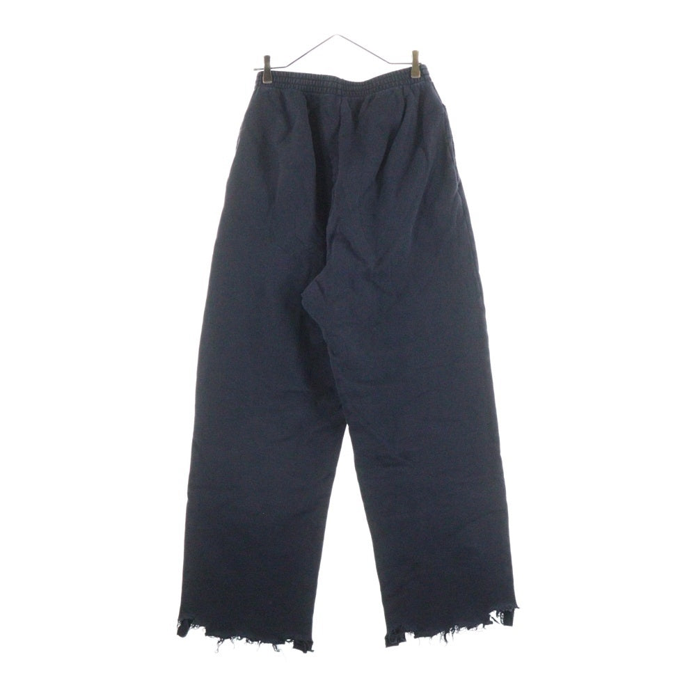 BALENCIAGA(バレンシアガ) Nail Polish Cropped Pants ネイルポリッシュ クロップド ダメージ スウェットパンツ 783401 TSVD4 ブラック