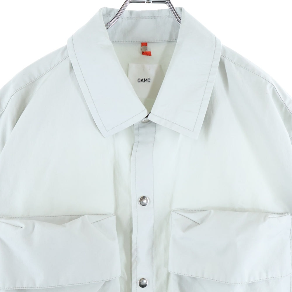 OAMC(オーエーエムシー) 22SS PUFF BLOUSON スナップ 長袖シャツ ジャケット OAMU602231 グレー
