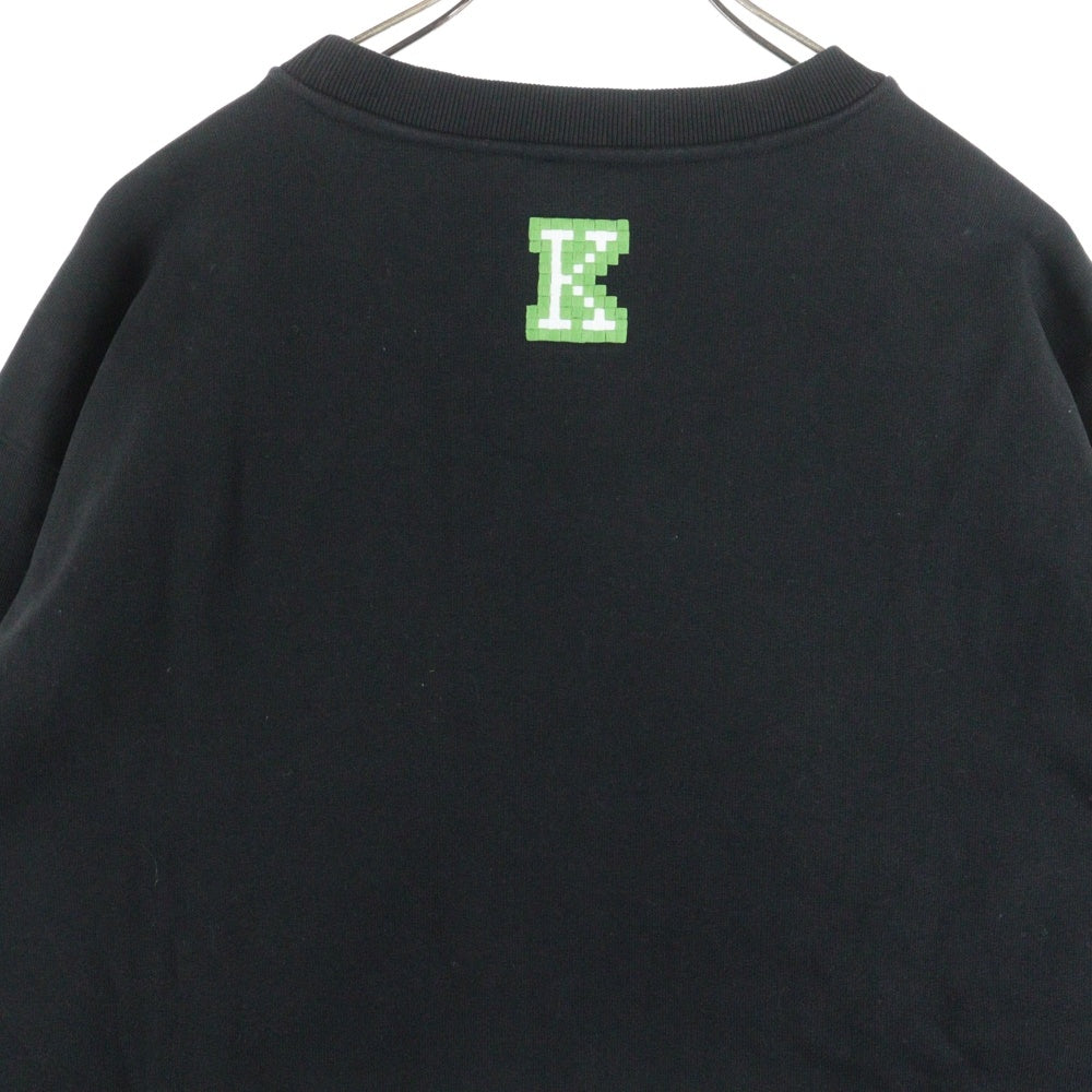 KENZO(ケンゾー) 23SS PIXEL TIGER CREW NECK SWEAT ピクセルタイガー クルーネック スウェットトレーナー ブラック FD55SW5004ME