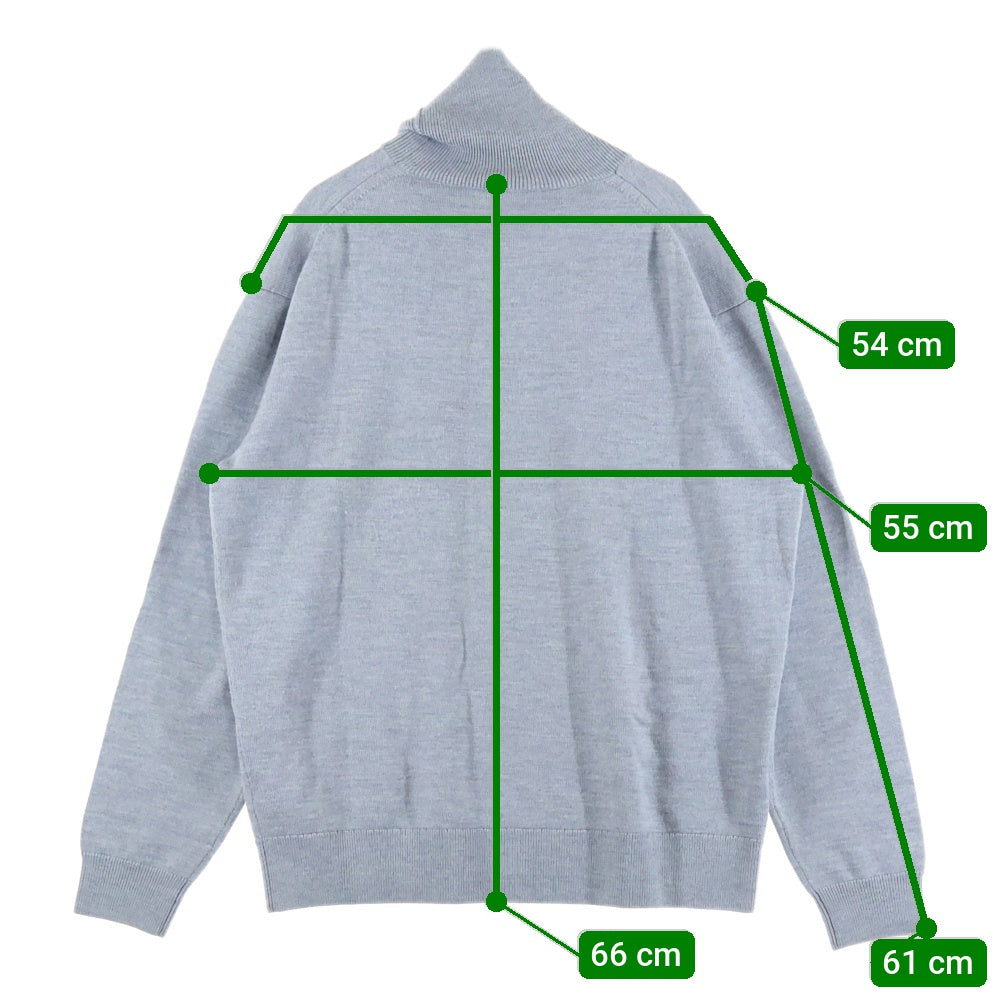 KENZO(ケンゾー) Wool Turtleneck With Mini Tiger Kenzo Paris Logo Sweater タイガー刺繍 ニットセーター グレー FA65PU5383TA