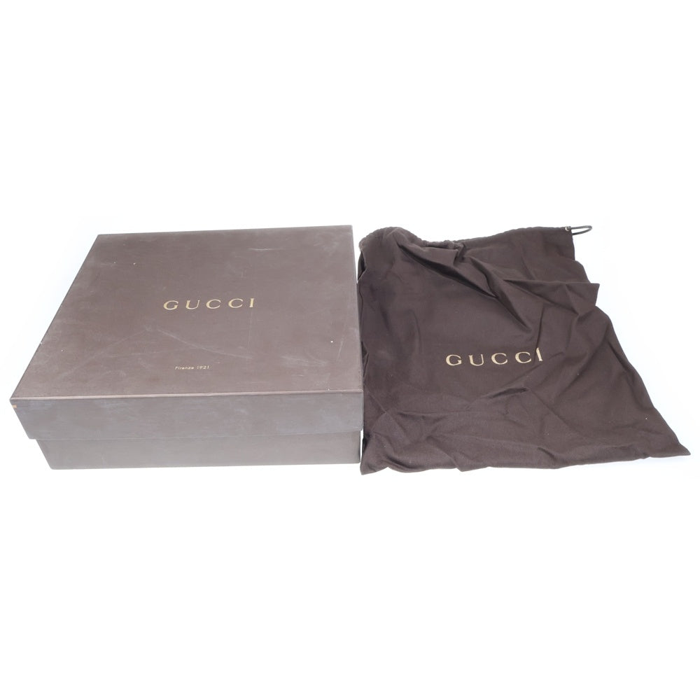 GUCCI(グッチ) サークルスタッズ スウェードレザーヒールブーツ レディース ブラック 247670