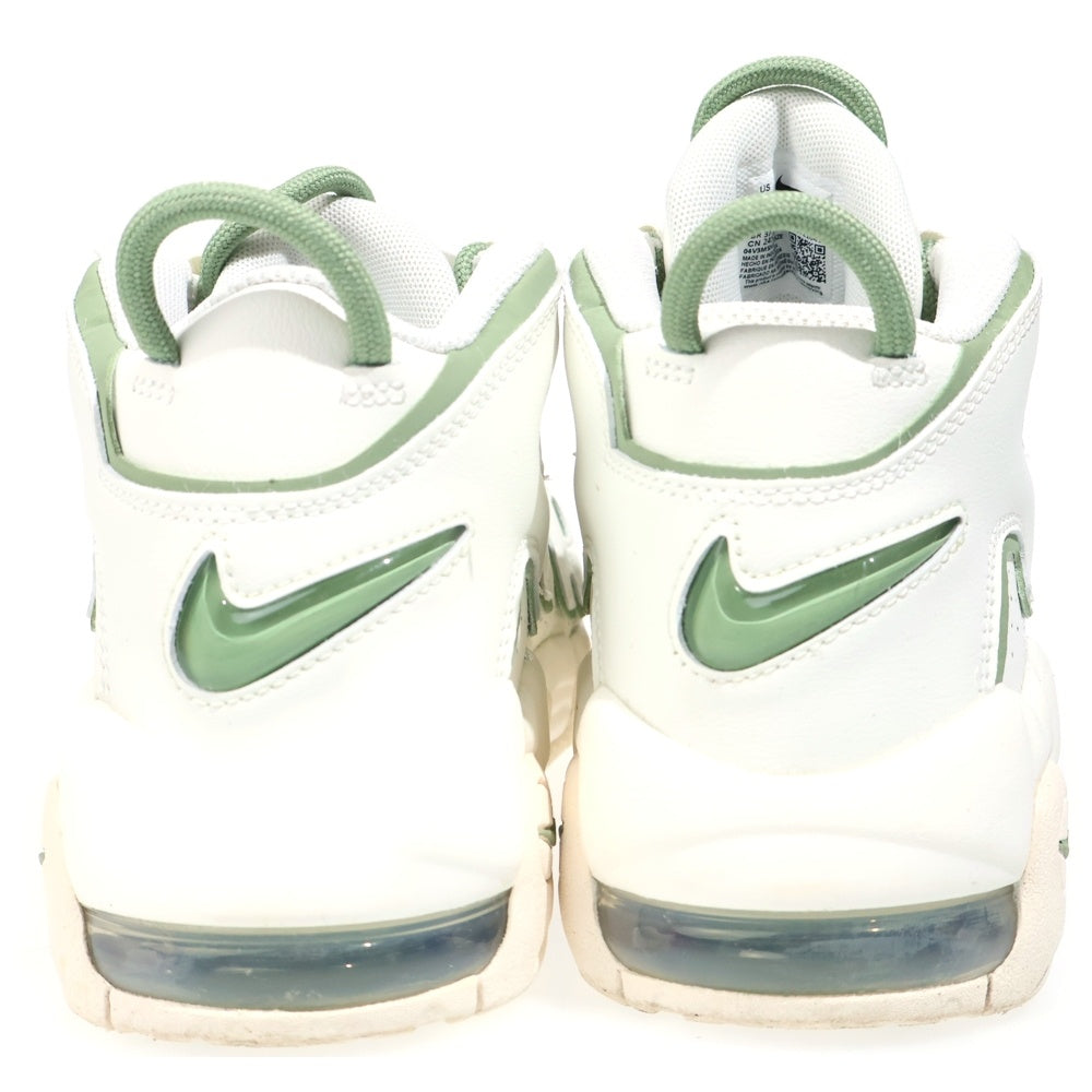 NIKE(ナイキ) GS Air More Uptempo モアアップテンポ ハイカットスニーカー US6.5Y/24.5cm ホワイト/グリーン レディース