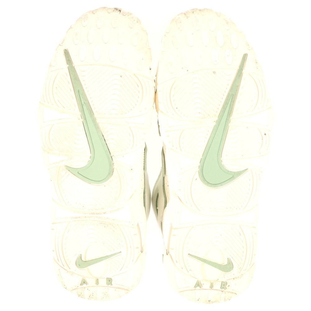 NIKE(ナイキ) GS Air More Uptempo モアアップテンポ ハイカットスニーカー US6.5Y/24.5cm ホワイト/グリーン レディース