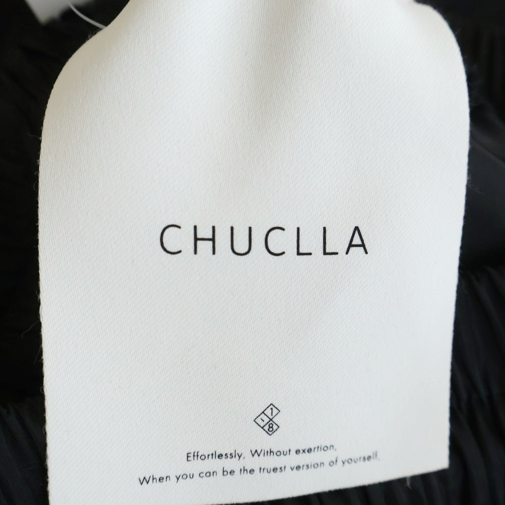 NO BRAND(ノーブランド) CHUCLLA チュクラ キャタピラー ギャザーイージーパンツ ブラック レディース