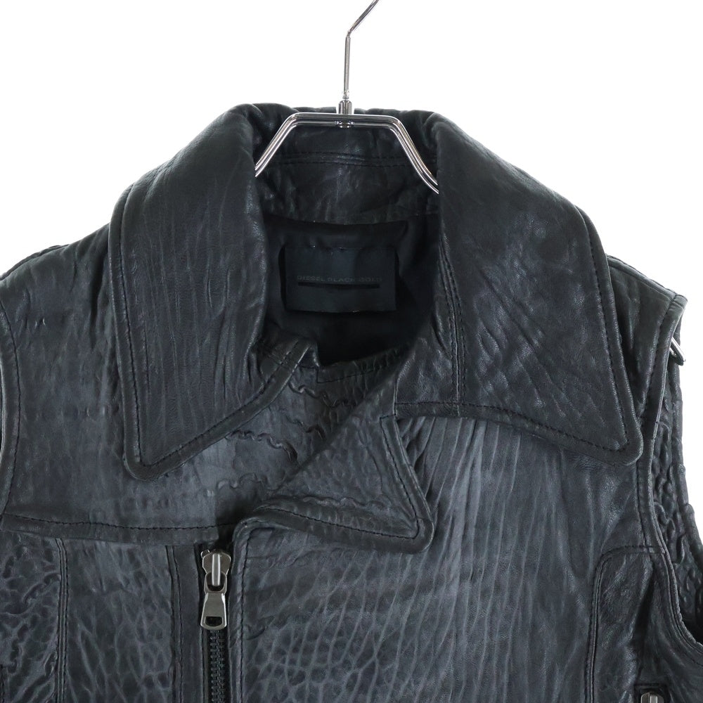 DIESEL BLACK GOLD(ディーゼルブラックゴールド) 絞り加工 ジップ