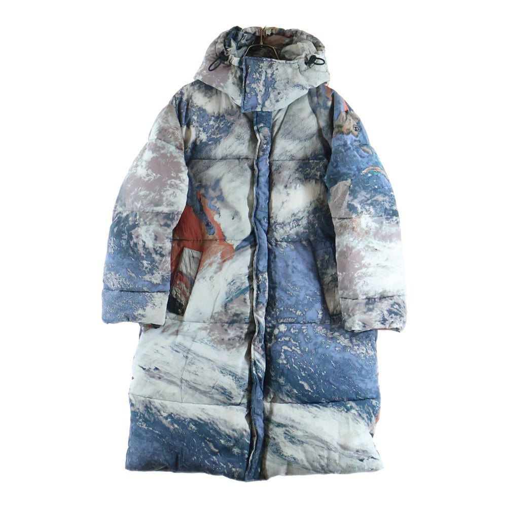 DIESEL(ディーゼル) 23AW プラネット ロングパファー ジップアップフーディダウンジャケット CN000258 マルチ レディース