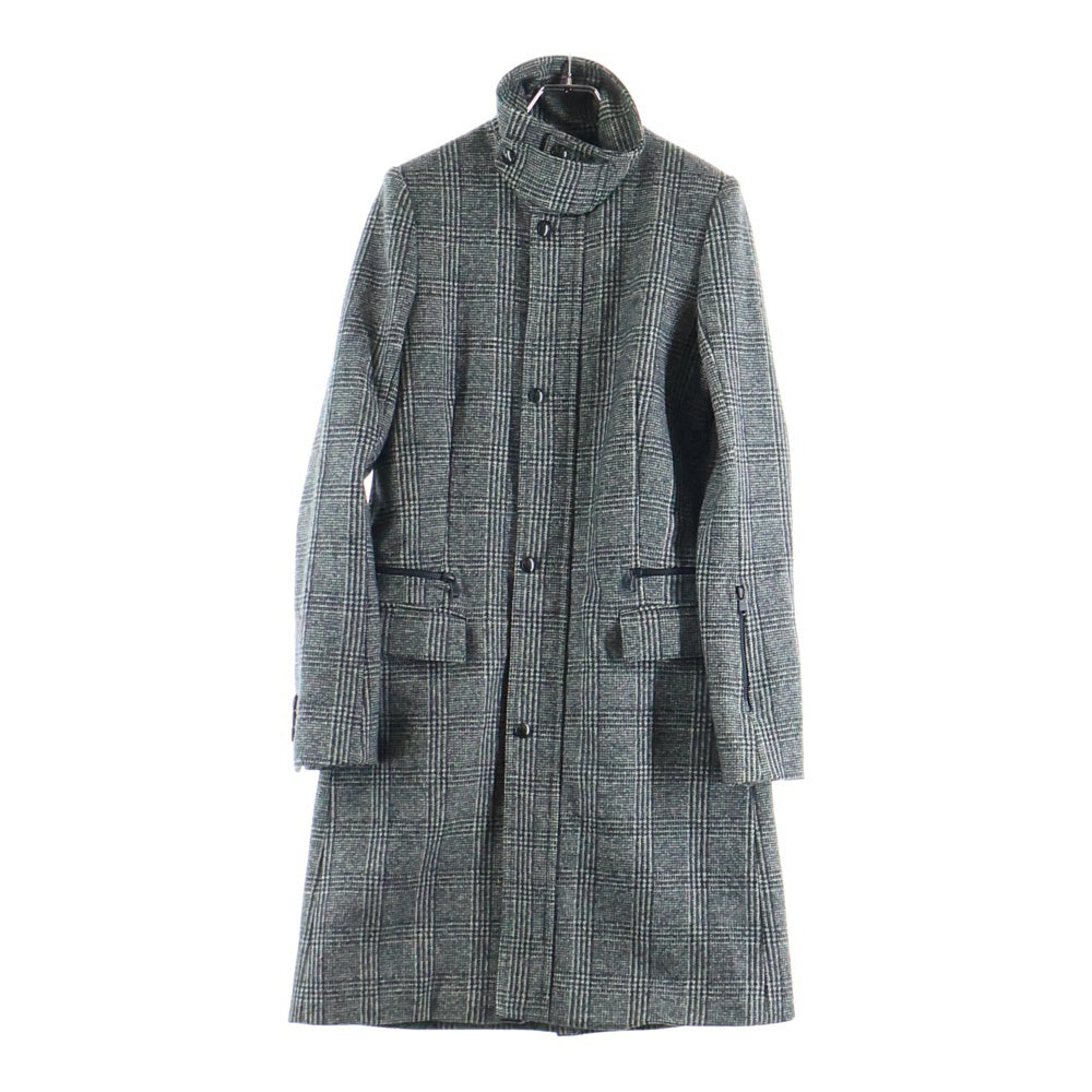 DIESEL BLACK GOLD(ディーゼルブラックゴールド) ジップアップ ロングウールコート 00E10300663 ブラック レディース