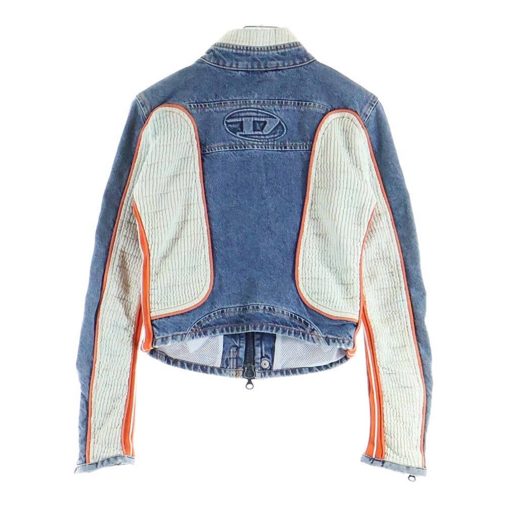 DIESEL(ディーゼル) DE-LIGHT-S キルティング切り替え デニムレーシングジャケット A09140 レディース