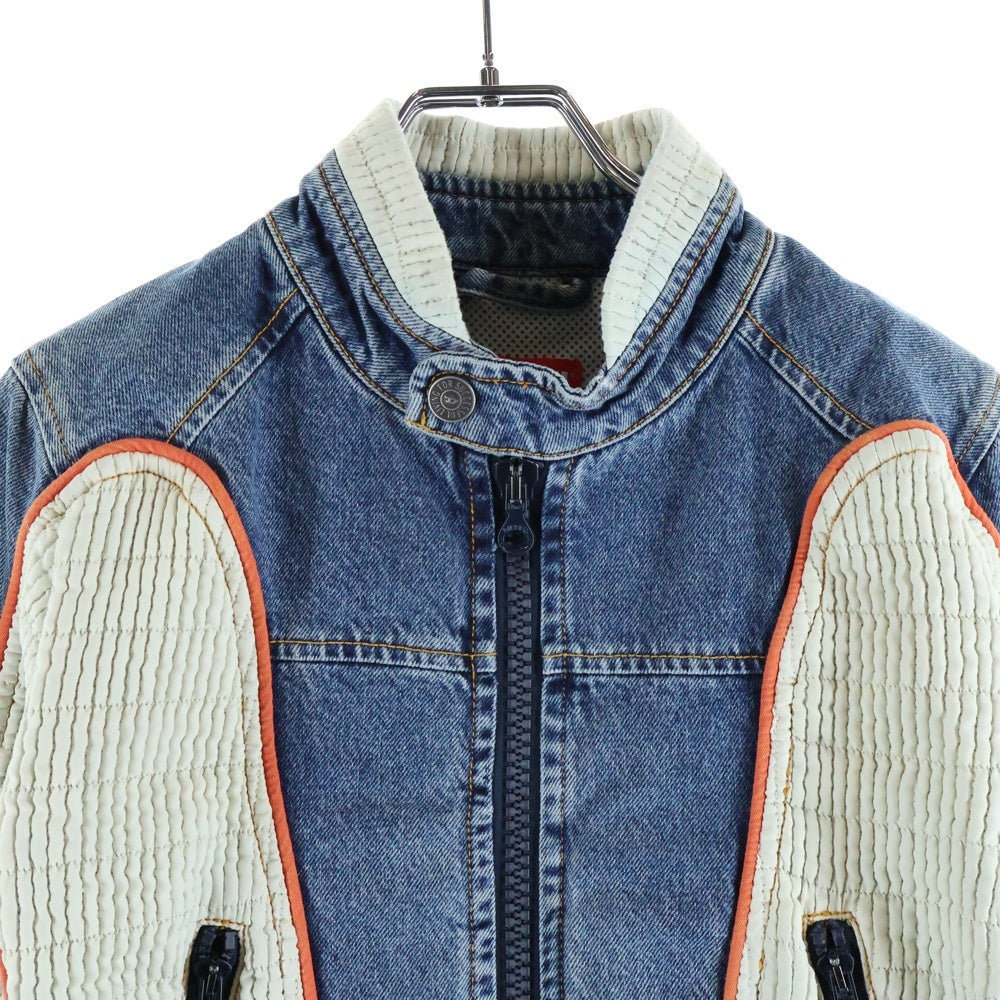 DIESEL(ディーゼル) DE-LIGHT-S キルティング切り替え デニムレーシングジャケット A09140 レディース