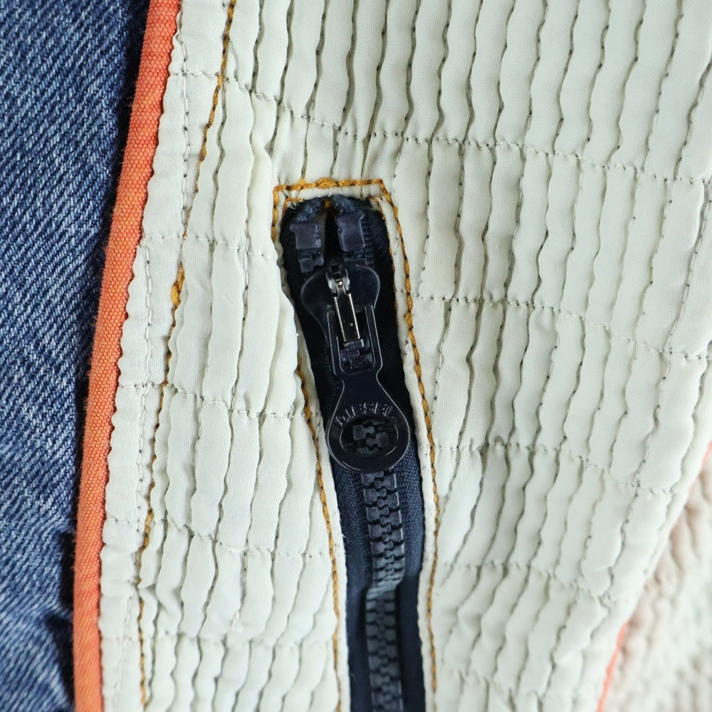 DIESEL(ディーゼル) DE-LIGHT-S キルティング切り替え デニムレーシングジャケット A09140 レディース